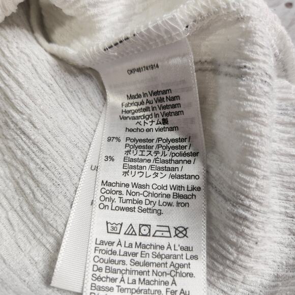 Madewell Striped Tie Neck Knit Top Size Small - Picture 6 of 8